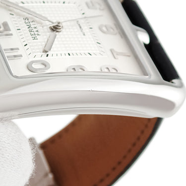 腕時計 エルメス HERMES ケープコッド CD6.710 自動巻き メンズ デイト シルバー スクエア 角型 アラビア
