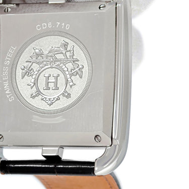 腕時計 エルメス HERMES ケープコッド CD6.710 自動巻き メンズ デイト シルバー スクエア 角型 アラビア