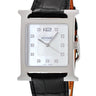 腕時計 エルメス HERMES Hウォッチ TGM HH1.810.290/ZNO クオーツ メンズ 純正ダイヤ ホワイト シェル スクエア H型