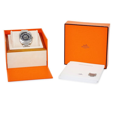 腕時計 エルメス HERMES H08 GM 39mm SP1.741 W049427WW00 自動巻き メンズ チタン グレー エイチオーエイト デイト アラビア