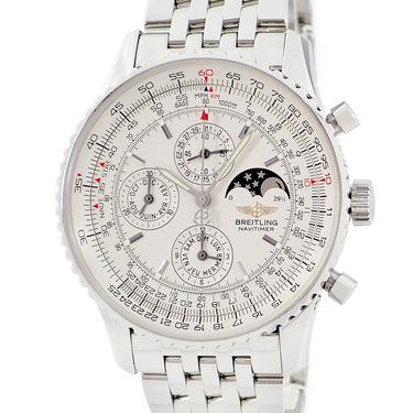 腕時計 ブライトリング BREITLING ナビタイマー オリンパス セミパーペチュアルカレンダー A190G12NP A19340 自動巻き メンズ 月相