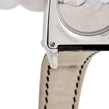 腕時計 ジラールペルゴ GIRARD PERREGAUX ヴィンテージ 1945 25932 自動巻き メンズ ブルー デイト スモールセコンド シースルーバック