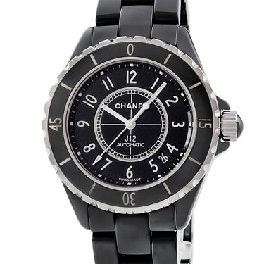 腕時計 シャネル CHANEL J12 オートマティック H0685 自動巻き メンズ ブラック 黒 セラミック デイト 逆回転防止ベゼル