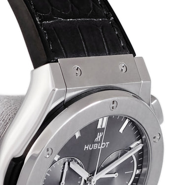 腕時計 ウブロ HUBLOT クラシックフュージョン クロノグラフ チタニウム レーシンググレー 521.NX.7071.LR 自動巻き メンズ