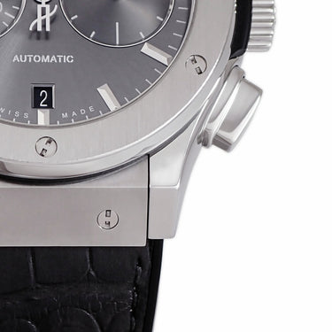 腕時計 ウブロ HUBLOT クラシックフュージョン クロノグラフ チタニウム レーシンググレー 521.NX.7071.LR 自動巻き メンズ