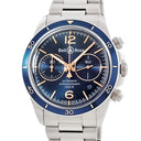 腕時計 ベル&ロス BELL&ROSS BR V2-94 アエロナバル BRV2-94-BU-G-ST/SST 自動巻き メンズ ブルー クロノグラフ デイト