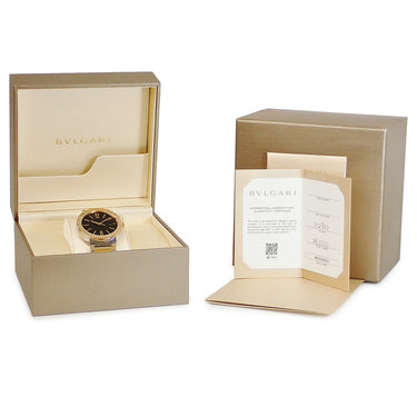 腕時計 ブルガリ BVLGARI ブルガリブルガリ デイト 102930 BBP41SG 自動巻き メンズ 新品同様 K18PG×SS コンビ ブラック