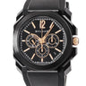 腕時計 ブルガリ BVLGARI オクト ウルトラネロ クロノグラフ BGO41SCH 102630 自動巻き メンズ K18PG×SS コンビ ブラック DLC デイト