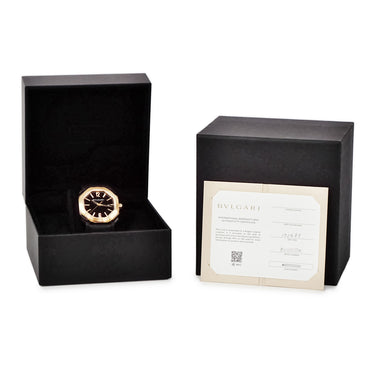 腕時計 ブルガリ BVLGARI オクト ウルトラネロ BGO41BBSPGVD 102485 自動巻き メンズ 新品同様 K18PG×SS コンビ ブラック DLC加工