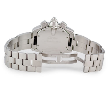 腕時計 カルティエ Cartier ロードスター クロノグラフ W62019X6 自動巻き メンズ シルバー トノウ ローマン デイト スモールセコンド