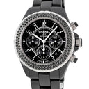 腕時計 シャネル CHANEL J12 オートマティック クロノグラフ H1419 自動巻き メンズ 純正ブラックダイヤ デイト スモールセコンド