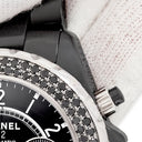 腕時計 シャネル CHANEL J12 オートマティック クロノグラフ H1419 自動巻き メンズ 純正ブラックダイヤ デイト スモールセコンド