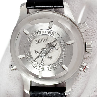 腕時計 IWC IWC スピットファイア ダブル クロノグラフ IW371806 自動巻き メンズ パイロットウォッチ デイデイト