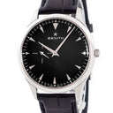 腕時計 ゼニス ZENITH エリート ウルトラシン 03.2010.681/21.C493 自動巻き メンズ ブラック スモールセコンド シースルーバック