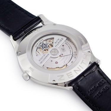 腕時計 ゼニス ZENITH エリート ウルトラシン 03.2010.681/21.C493 自動巻き メンズ ブラック スモールセコンド シースルーバック