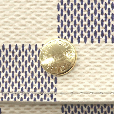 ルイヴィトン LOUIS VUITTON ミュルティクレ 4 N60020 ダミエアズール ダミエアズールキャンバス キーケース ゴールド金具 白