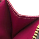 ルイヴィトン LOUIS VUITTON ポルトフォイユ ゾエ M62932 フューシャ モノグラムキャンバス レザー 三つ折り財布 ゴールド金具 茶 ピンク 小銭入れ コンパクト