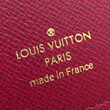 ルイヴィトン LOUIS VUITTON ポルトフォイユ ゾエ M62932 フューシャ モノグラムキャンバス レザー 三つ折り財布 ゴールド金具 茶 ピンク 小銭入れ コンパクト