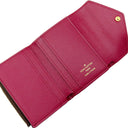ルイヴィトン LOUIS VUITTON ポルトフォイユ ゾエ M62932 フューシャ モノグラムキャンバス レザー 三つ折り財布 ゴールド金具 茶 ピンク 小銭入れ コンパクト
