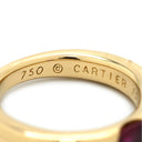 カルティエ Cartier エリプス ルビー レッド×イエローゴールド K18YG ルビー #52 リング 指輪 赤 Au750 18K 18金 1石 1粒 ヴィンテージ 11.5号