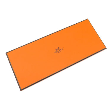 エルメス HERMES プティアッシュ イチョウ ブラウン×ブルー トゴ シェーブル バッグチャーム 葉っぱ petit H