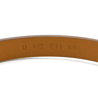 エルメス HERMES ミニ ケリードゥブルトゥール ナタ ヴォースイフト GP T2 ブレスレット ローズゴールド金具 ピンクゴールド金具 白 2重 2連 レザーブレス
