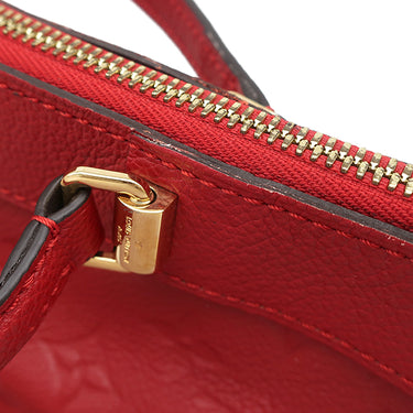ルイヴィトン LOUIS VUITTON バスティーユ PM M41169 スリーズ モノグラムアンプラント 2WAYバッグ ゴールド金具 赤