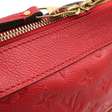 ルイヴィトン LOUIS VUITTON バスティーユ PM M41169 スリーズ モノグラムアンプラント 2WAYバッグ ゴールド金具 赤