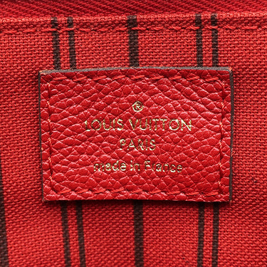 ルイヴィトン LOUIS VUITTON バスティーユ PM M41169 スリーズ モノグラムアンプラント 2WAYバッグ ゴールド金具 赤