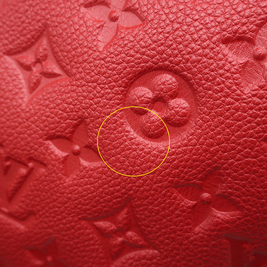 ルイヴィトン LOUIS VUITTON バスティーユ PM M41169 スリーズ モノグラムアンプラント 2WAYバッグ ゴールド金具 赤