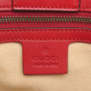 グッチ GUCCI GGマーモント トップハンドルバッグ 448054 レッド レザー 2WAYバッグ ゴールド金具 ハンドバッグ ショルダー トート