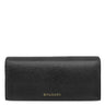 ブルガリ BVLGARI ビー ゼロワン 288229 ブラック ゴートレザー カーフ 長財布 ゴールド金具 黒 二つ折り チャーム付き