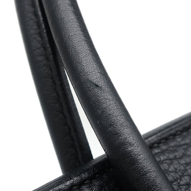 エルメス HERMES バーキン30 ブラック トリヨンクレマンス ハンドバッグ シルバー金具 黒