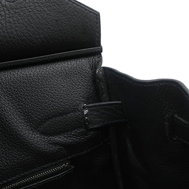 エルメス HERMES バーキン30 ブラック トリヨンクレマンス ハンドバッグ シルバー金具 黒