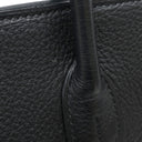 エルメス HERMES バーキン30 ブラック トリヨンクレマンス ハンドバッグ シルバー金具 黒