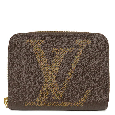 ルイヴィトン LOUIS VUITTON ジッピー コインパース M69354 モノグラム レザー モノグラムジャイアントキャンバス コインケース ゴールド金具 茶 小銭入れ カード入れ