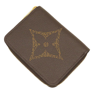 ルイヴィトン LOUIS VUITTON ジッピー コインパース M69354 モノグラム レザー モノグラムジャイアントキャンバス コインケース ゴールド金具 茶 小銭入れ カード入れ