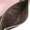ルイヴィトン LOUIS VUITTON ポルトフォイユ エミリー M61289 モノグラム×ローズバレリーヌ モノグラムキャンバス 長財布 ゴールド金具 茶 ピンク