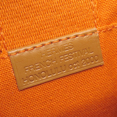 エルメス HERMES ポシェット オレンジ キャンバス ショルダーバッグ フレンチフェスティバル 限定