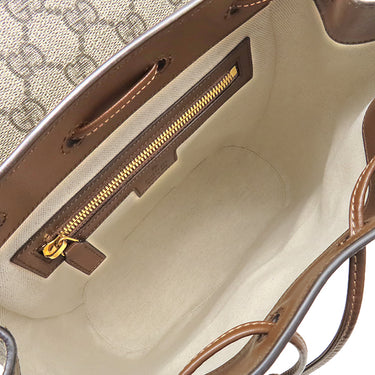 グッチ GUCCI GG RETRO バックパック 674147 ベージュ GGスプリームキャンバス レザー リュック・デイパック ゴールド金具