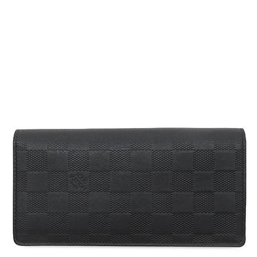 ルイヴィトン LOUIS VUITTON ポルトフォイユ ブラザ N63010 オニキス ダミエグラフィットキャンバス 長財布 マットシルバー金具 茶 二つ折り