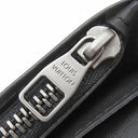ルイヴィトン LOUIS VUITTON ポルトフォイユ ブラザ N63010 オニキス ダミエグラフィットキャンバス 長財布 マットシルバー金具 茶 二つ折り