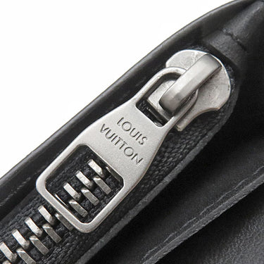 ルイヴィトン LOUIS VUITTON ポルトフォイユ ブラザ N63010 オニキス ダミエグラフィットキャンバス 長財布 マットシルバー金具 茶 二つ折り