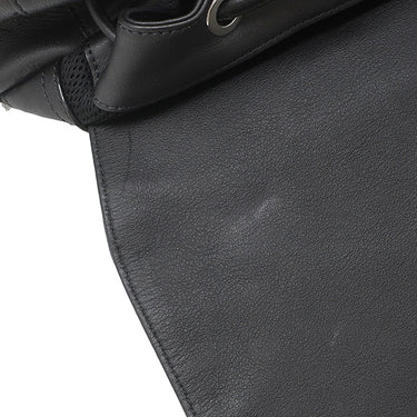 エムシーエム MCM ヴィセトス バックパック ブラック レザー リュック・デイパック シルバー金具 黒 エンボス 型押し ロゴ 総柄