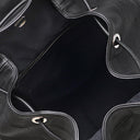 エムシーエム MCM ヴィセトス バックパック ブラック レザー リュック・デイパック シルバー金具 黒 エンボス 型押し ロゴ 総柄