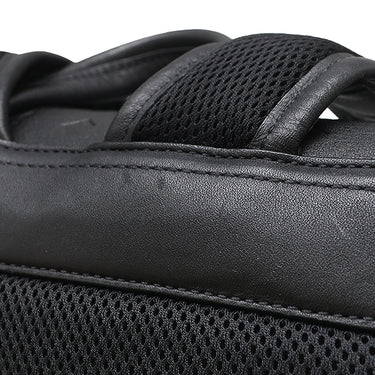エムシーエム MCM ヴィセトス バックパック ブラック レザー リュック・デイパック シルバー金具 黒 エンボス 型押し ロゴ 総柄