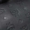 エムシーエム MCM ヴィセトス バックパック ブラック レザー リュック・デイパック シルバー金具 黒 エンボス 型押し ロゴ 総柄