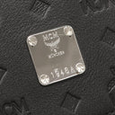 エムシーエム MCM ヴィセトス バックパック ブラック レザー リュック・デイパック シルバー金具 黒 エンボス 型押し ロゴ 総柄