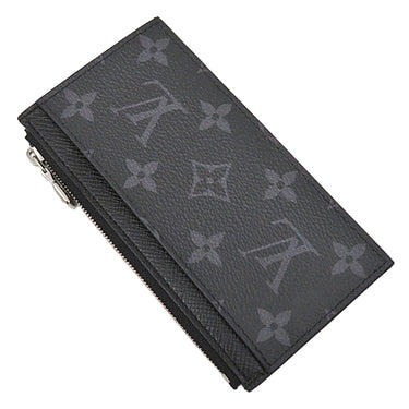 ルイヴィトン LOUIS VUITTON コインカード ホルダー M30271 ノワール タイガ モノグラムエクリプス コインケース シルバー金具 黒 タイガ モノグラム フラグメントケース