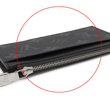 ルイヴィトン LOUIS VUITTON コインカード ホルダー M30271 ノワール タイガ モノグラムエクリプス コインケース シルバー金具 黒 タイガ モノグラム フラグメントケース